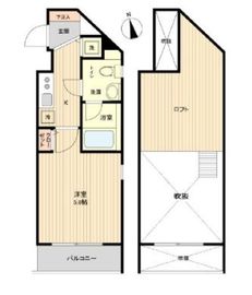 ザ・パーククロス市ヶ谷 501 間取り図