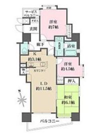 ライオンズマンション両国リバーステージ 2階 間取り図