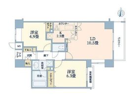 アルス横浜台町 8階 間取り図