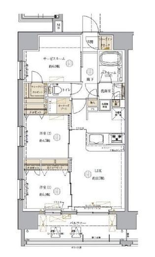ブリシア横濱石川町 9階 間取り図