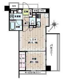 ノブレス新横浜エスアリーナ 14階 間取り図