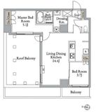 メトロステージ亀有 303 間取り図