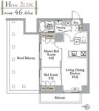 メトロステージ亀有 601 間取り図