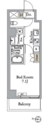 メトロステージ亀有 103 間取り図