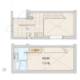 エスセナーリオ市谷薬王寺 104 間取り図