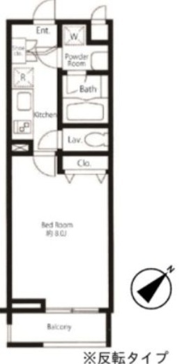 プライムアーバン中目黒 310 間取り図