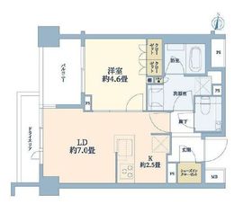ブランズ神楽坂 1階 間取り図