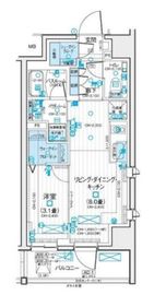 デュオステージ北千住Ⅲ 5階 間取り図