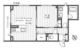 ティーリア小石川 305 間取り図