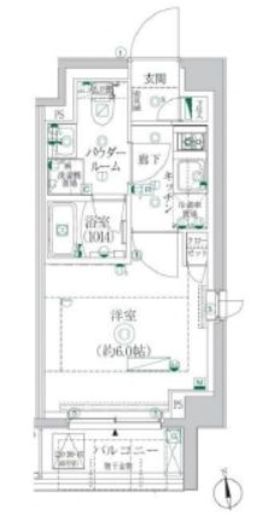 クレイシア横浜ヴェール 1階 間取り図