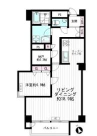 渋谷美竹ハイム 4階 間取り図
