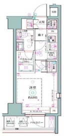 クレヴィスタ阪東橋Ⅱ 401 間取り図