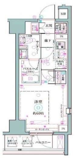 クレヴィスタ阪東橋Ⅱ 1101 間取り図