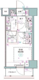 クレヴィスタ阪東橋Ⅱ 504 間取り図