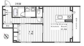 ティーリア小石川 102 間取り図