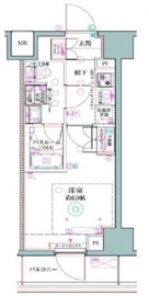 クレヴィスタ阪東橋Ⅱ 909 間取り図