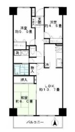 ジュネス 4階 間取り図