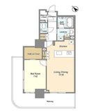 フロンティア新宿タワー 814 間取り図