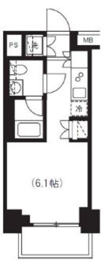 プレミアムキューブ横浜 2階 間取り図