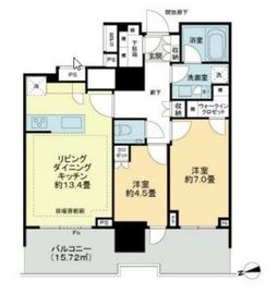 HARUMI FLAG SUN VILLAGE (晴海フラッグ サンヴィレッジ) 7階 間取り図