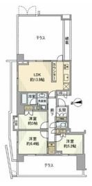 パークホームズ横濱東白楽 1階 間取り図