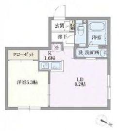 グローリオシェルト志村坂上 406 間取り図