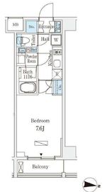 ラティエラ中野新井 402 間取り図