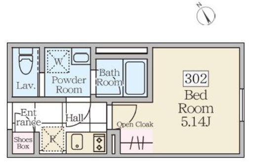 Reve Residence 三軒茶屋 (レーヴレジデンス三軒茶屋) 302 間取り図