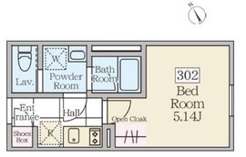 Reve Residence 三軒茶屋 (レーヴレジデンス三軒茶屋) 302 間取り図