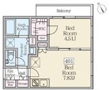 Reve Residence 三軒茶屋 (レーヴレジデンス三軒茶屋) 401 間取り図