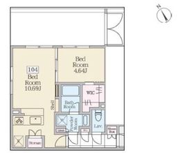 Reve Residence 三軒茶屋 (レーヴレジデンス三軒茶屋) 104 間取り図