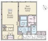 Reve Residence 三軒茶屋 (レーヴレジデンス三軒茶屋) 204 間取り図