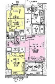 エム・ブランド新宿戸山公園 2階 間取り図