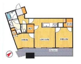 スカイズタワー＆ガーデン 26階 間取り図