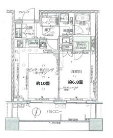 テラス渋谷美竹 10階 間取り図