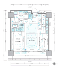 THE YOKOHAMA FRONT TOWER (ザ・ヨコハマフロントタワー) 32階 間取り図