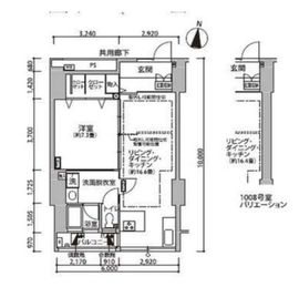 東雲キャナルコートCODAN 11-1008 間取り図