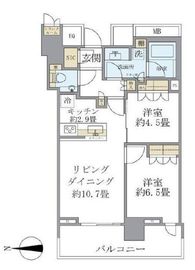 ザ・パークハウス晴海タワーズ ティアロレジデンス 26階 間取り図