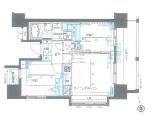 ZOOM品川南 12階 間取り図