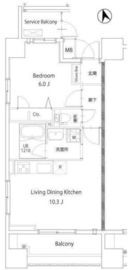 ベルヴュコート湘南 801 間取り図