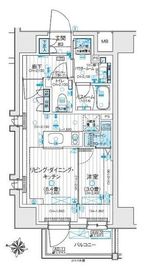 デュオステージ北千住Ⅲ 2階 間取り図