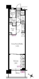 ブリリアイスト三軒茶屋アイビーテラス i503 間取り図