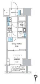 プレディアコート錦糸町スカイビュー 704 間取り図