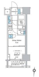プレディアコート錦糸町スカイビュー 1204 間取り図