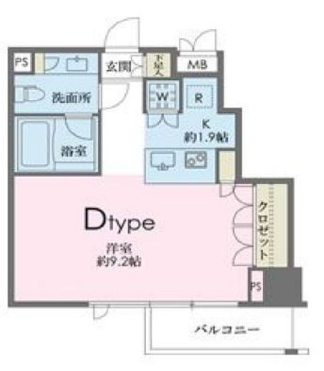 ドゥーエ南麻布 304 間取り図