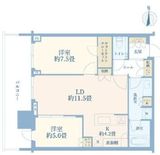 HARUMI FLAG SKYDUO SUN VILLAGE (晴海フラッグ スカイデュオ サンヴィレッジ) 4階 間取り図