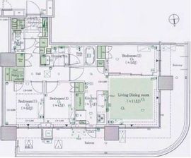HARUMI FLAG SKYDUO PARK VILLAGE (晴海フラッグ スカイデュオ パークヴィレッジ) 18階 間取り図