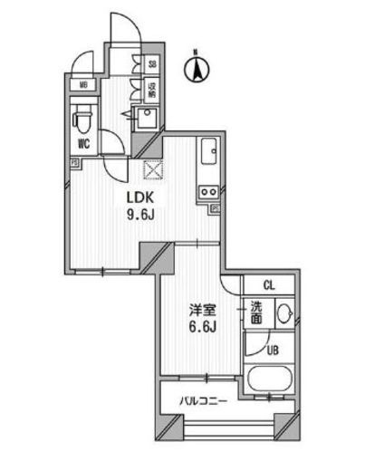 クリオ三田ラ・モード 903 間取り図