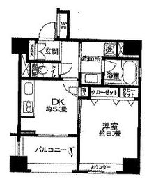 クリオ三田ラ・モード 609 間取り図