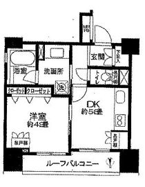 クリオ三田ラ・モード 906 間取り図